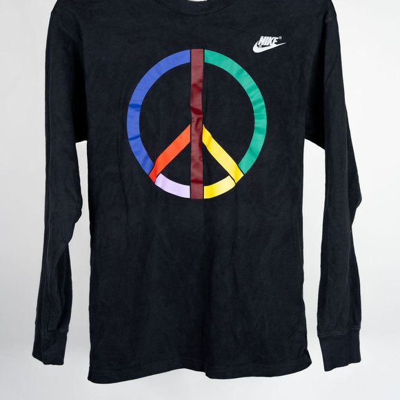 Men's Nike Peace Symbol Long Sleeve Shirt - Picture 2 of 4